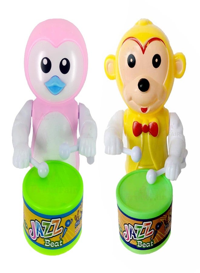PRIMEFAIR Key Operated Cute Drummer Toy with Drumming and Dancing Action Toys for Kids - Image 1