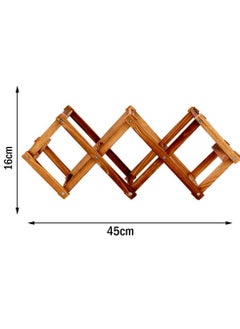 LINGWEI Wooden Wine Rack Foldable 5 Wine Bottle Shelf Holder  - Image 3