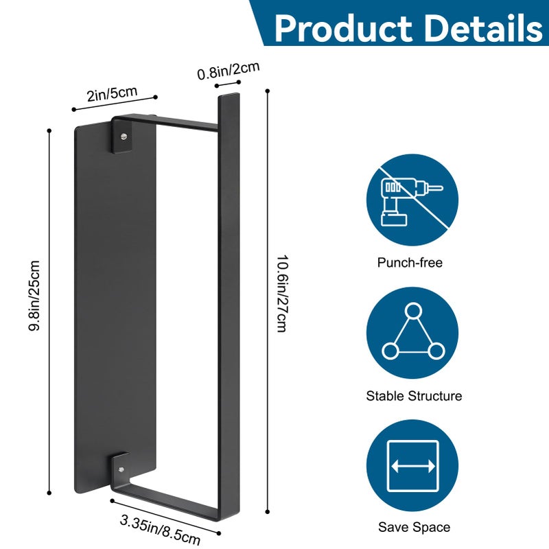 sunoyar Magnetic Hanger Holder for Dryer/Washer Laundry Room, Strong Magnetic Hanger Storage Organizer Rack Extra Large 1Pack Black - Image 3
