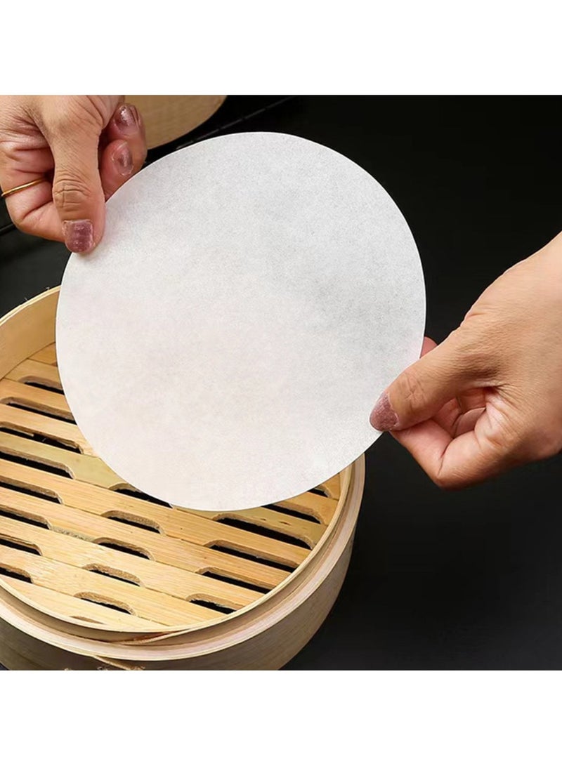 100PCS 20cm مستدير ورقة الخزف أحجام مختلفة بطانة ورقة الخبز مناسبة للكعكة المستديرة وعاء الطبخ كعكة الجبن المستديرة  - Image 4