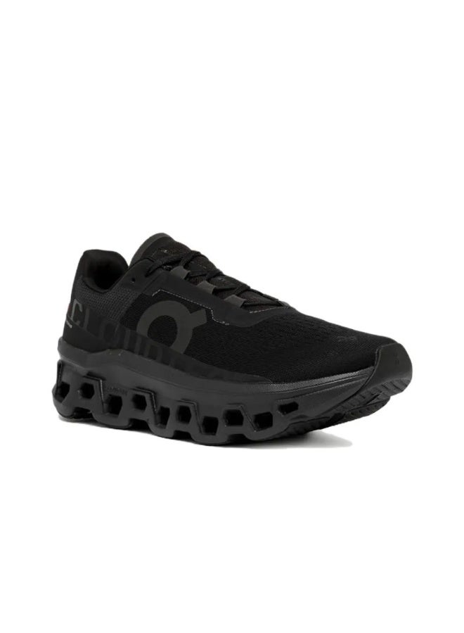 On Cloudmonster Trendy & Comfortable Sports Running Shoes, Fabric, Shock Absorption, Anti-Slip, Wear-Resistant, Breathable, High Resilience, Low-Top (Black) - Image 3