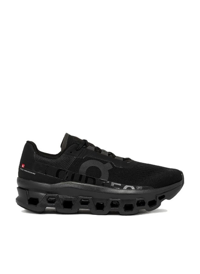 On Cloudmonster Trendy & Comfortable Sports Running Shoes, Fabric, Shock Absorption, Anti-Slip, Wear-Resistant, Breathable, High Resilience, Low-Top (Black) - Image 1