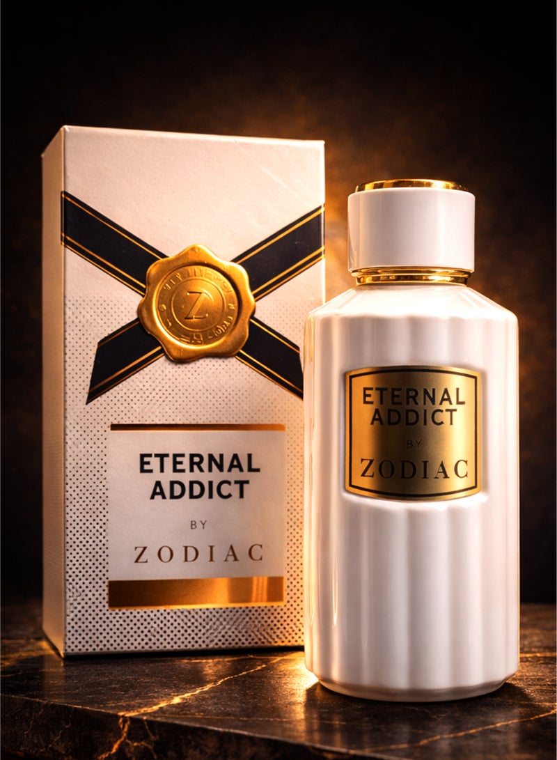 زودياك عطر زودياك إيترنال أديكت أو دو بيرفيوم 80 مل | عطر يدوم طويلاً للجنسين بنفحات الفانيليا والكاكاو والكراميل | عطر فاخر بنفحات حلوة مميزة - Image 1