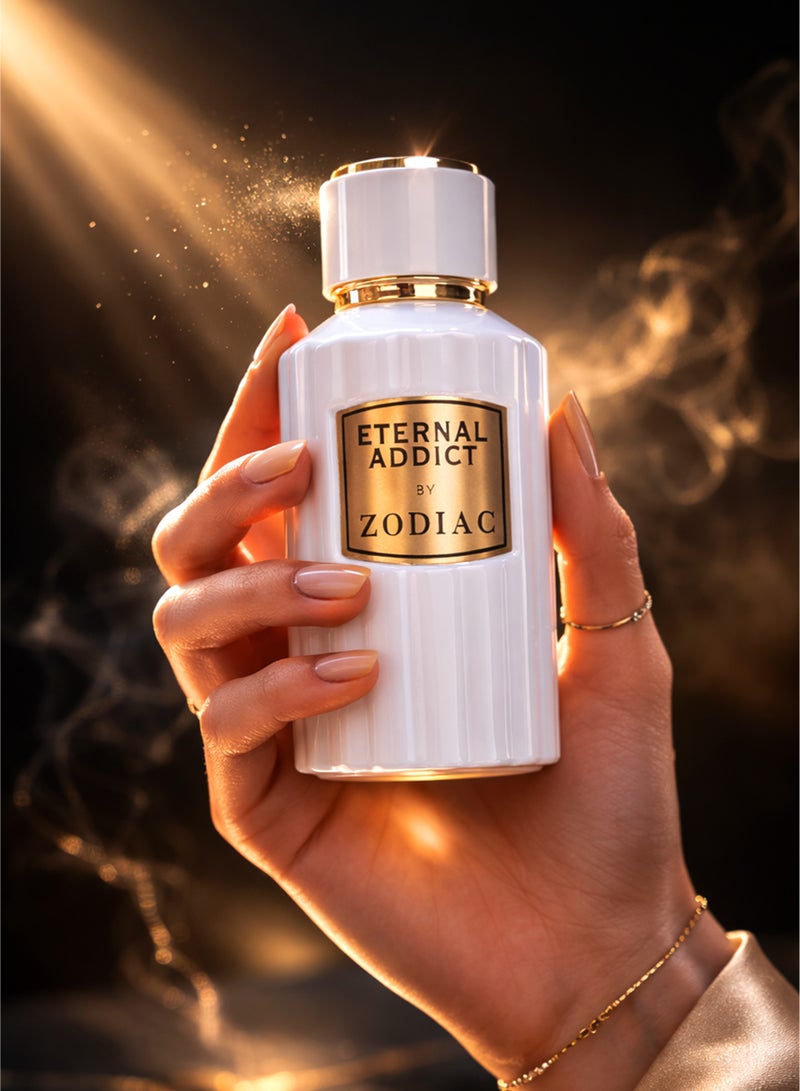 زودياك عطر زودياك إيترنال أديكت أو دو بيرفيوم 80 مل | عطر يدوم طويلاً للجنسين بنفحات الفانيليا والكاكاو والكراميل | عطر فاخر بنفحات حلوة مميزة - Image 2