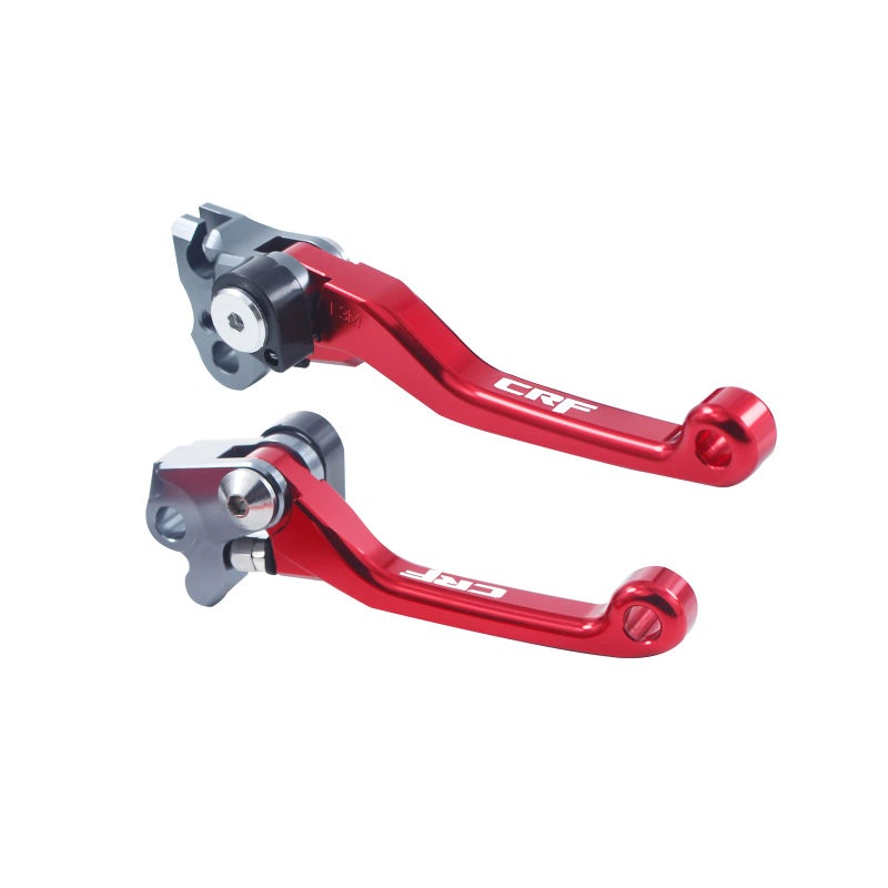 Adsspro Motorcycle Billet Foldable Brake Clutch Lever Handle CNC Aluminum Pivot for CR125R CR250R 0407 CRF250R CRF 250 R 0406 CRF450R CRF250X 0417 CRF450X 0517 Dirt Pit Bike Motocross Motorbike - Image 2