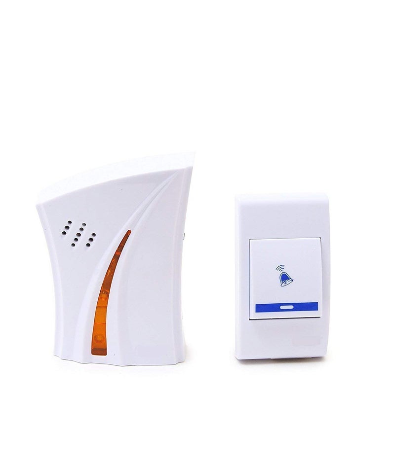 Gesto Remote Control Door Bell - Dust & Waterproof Plastic Wireless Calling Bell - White Door Bell Wireless for Home, Shop & Office - Cordless Call Bell for Desk, Counter & Table - Image 2
