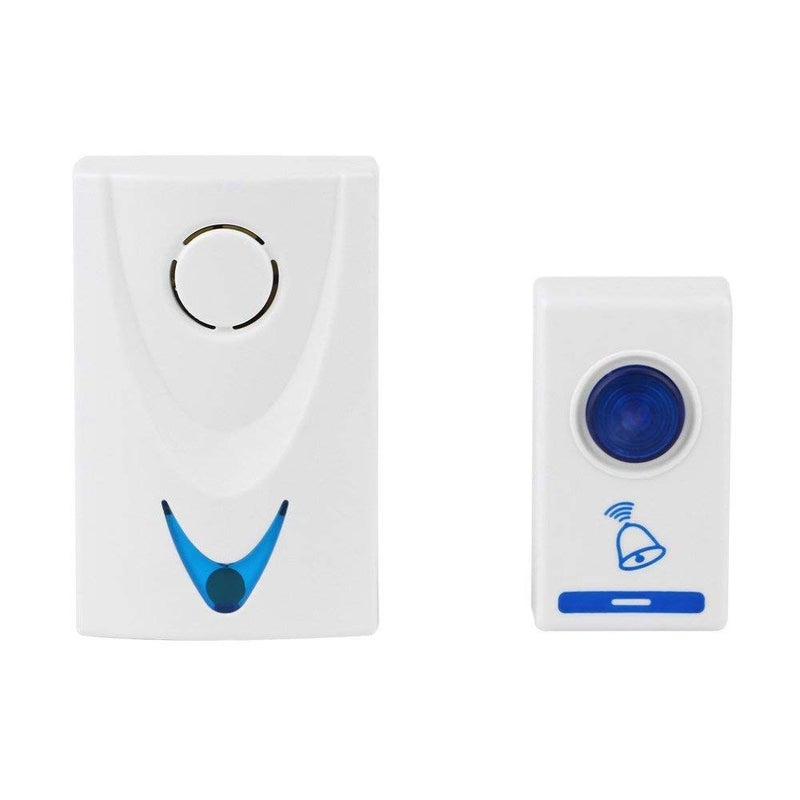 Gesto Remote Control Door Bell - Dust & Waterproof Plastic Wireless Calling Bell - White Door Bell Wireless for Home, Shop & Office - Cordless Call Bell for Desk, Counter & Table - Image 1