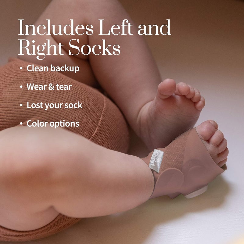 Owlet Accessory Fabric Sock for Dream Sock Baby Monitor, Fits Babies 0 to 18 Months, Dusty Rose (Sensor and Base Station Not Included) - Image 4
