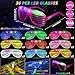 Oleitodh Glow Sticks Bulk Party Pack 60 Pcs Light Up Glasses Foam Glow Sticks Neon Accessories Glow in the Dark Party Supplies Set for Disco Wedding Birthday Concert Halloween Raves - Image 4