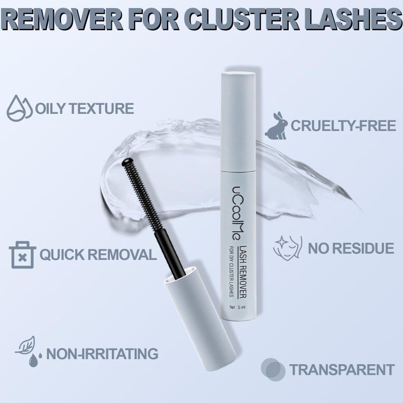 UCOOLME Lash Glue Remover uCoolMe for Lash Clusters Lash Bond Remover - Gentle Formula Eyelash Glue Remover for Sensitive Eyes(5ML,Clear) - Image 2