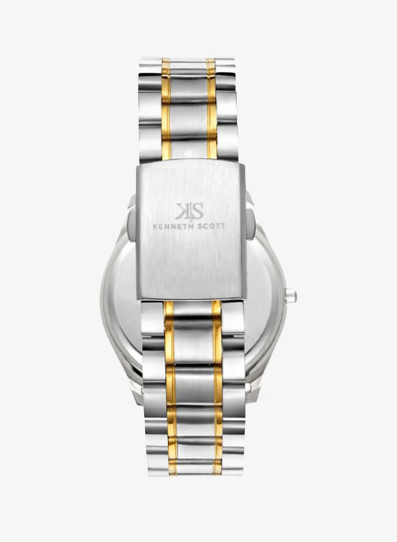 Kenneth Scott  Men's Steel Analog Watch K23052-TBTW - 38 mm for Men | Best Price UAE
