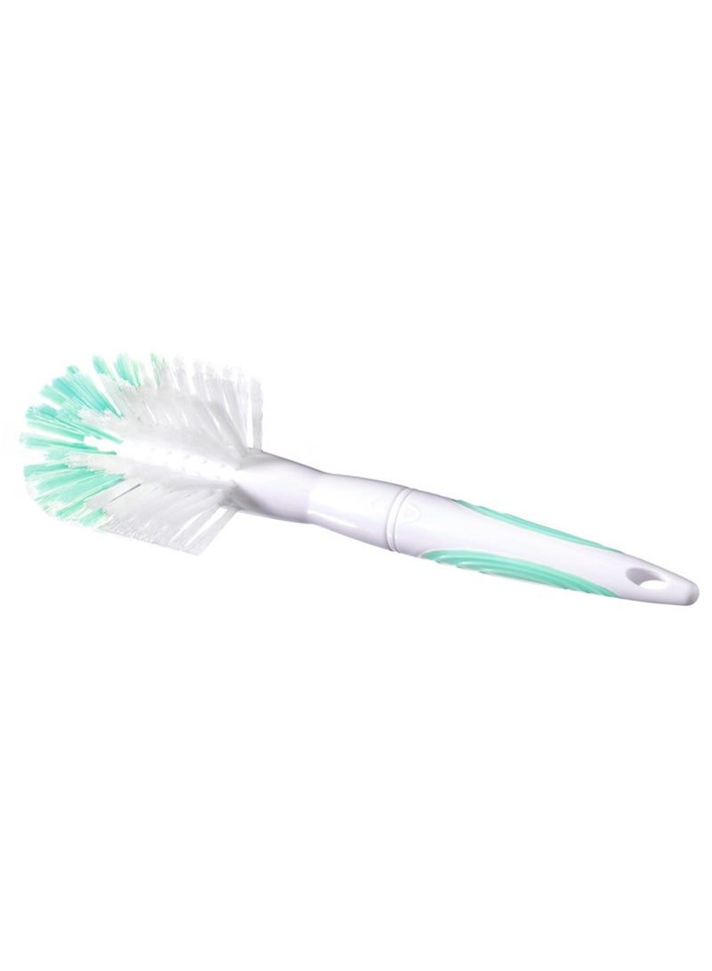 tommee tippee Bottle and Teat Brush – Green Baby Bottle Cleaner with Dual Head & Durable Bristles – Feeding Accessories for Milk Bottles & Teats – Unisex Baby Essentials - Image 2
