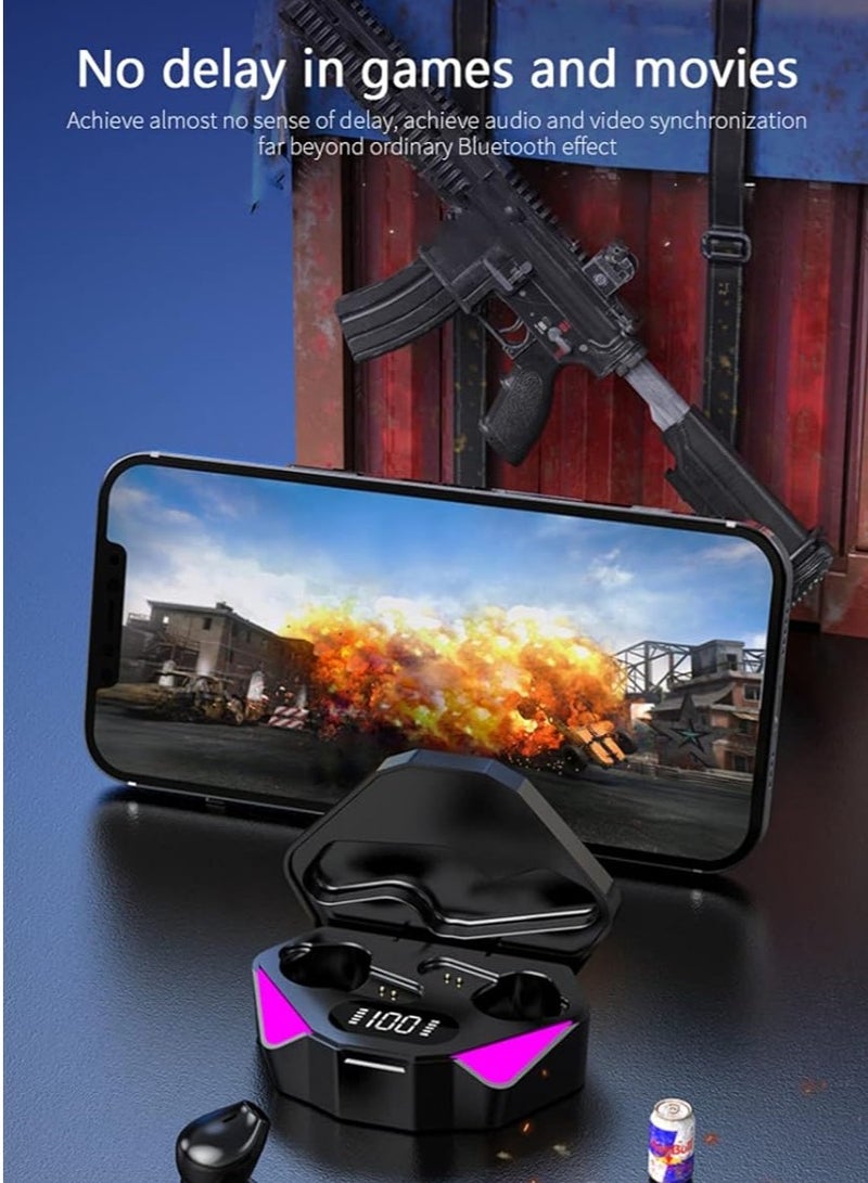 JEEJPV Wireless Bluetooth LED-Light Game Stereo Earbuds Headset Headphone - Image 5