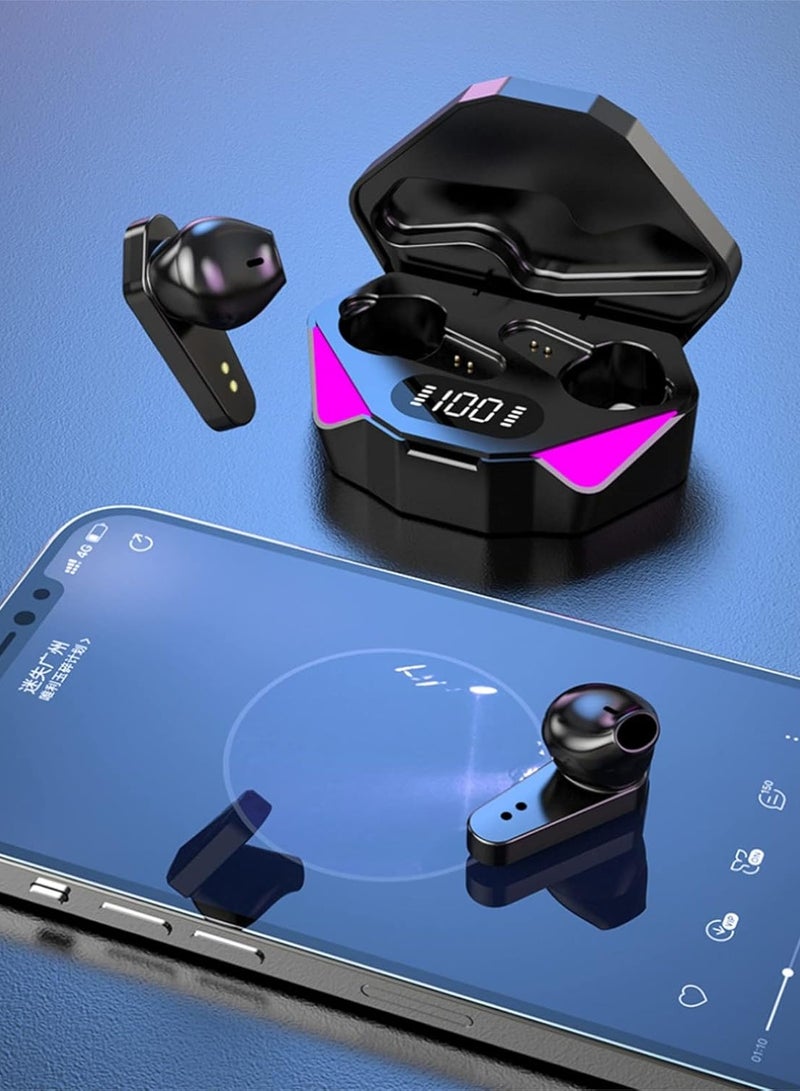 JEEJPV Wireless Bluetooth LED-Light Game Stereo Earbuds Headset Headphone - Image 3
