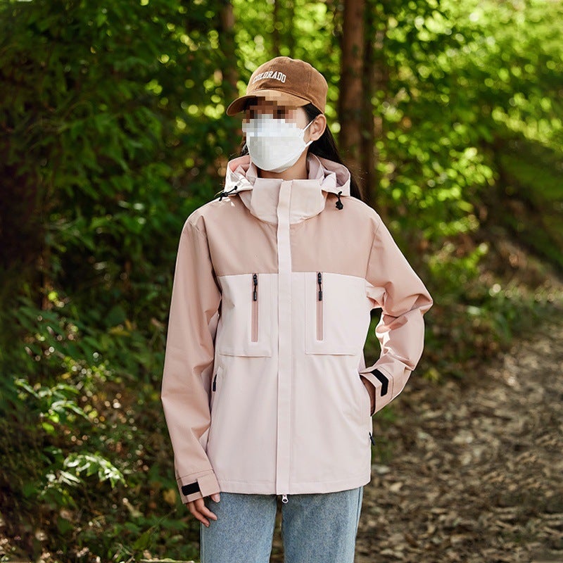 Hooded Outdoor Single-Layer New Thin Jacket Men'S Single-Layer Workwear Waterproof - Image 1