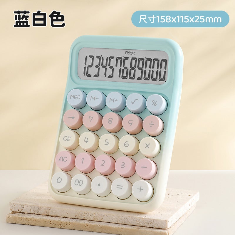Dopamine Calculator Ins Style Color High-Looking Mechanical Keyboard Student Accounting Office Small Computer - Image 3