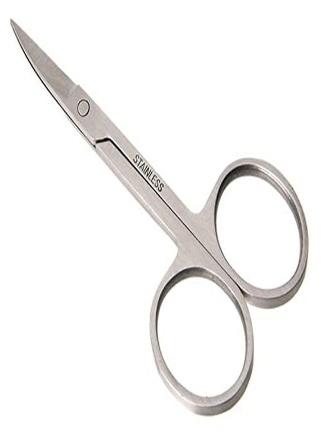 Myynti Stainless Steel Nail Scissor for Nails Eyebrow Nose Eyelash Cuticle Curved Manicure Pedicure Cosmetic Tools 1 PCS - Image 1