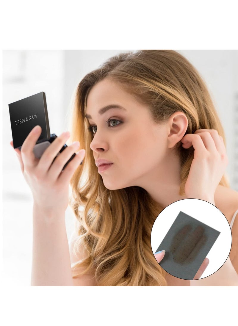 SYOSI - 200Pcs Blotting Paper for Oily Skin with Mirror Case and Self-Adhesive Powder Puff for Men and Women - Image 1