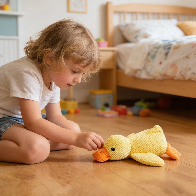 Premium Luxury Design Green Plush Small Duckling Pillow Children Companion Soft Stuffed Animal Toy Birthday New Year Valentine Gift - Image 3