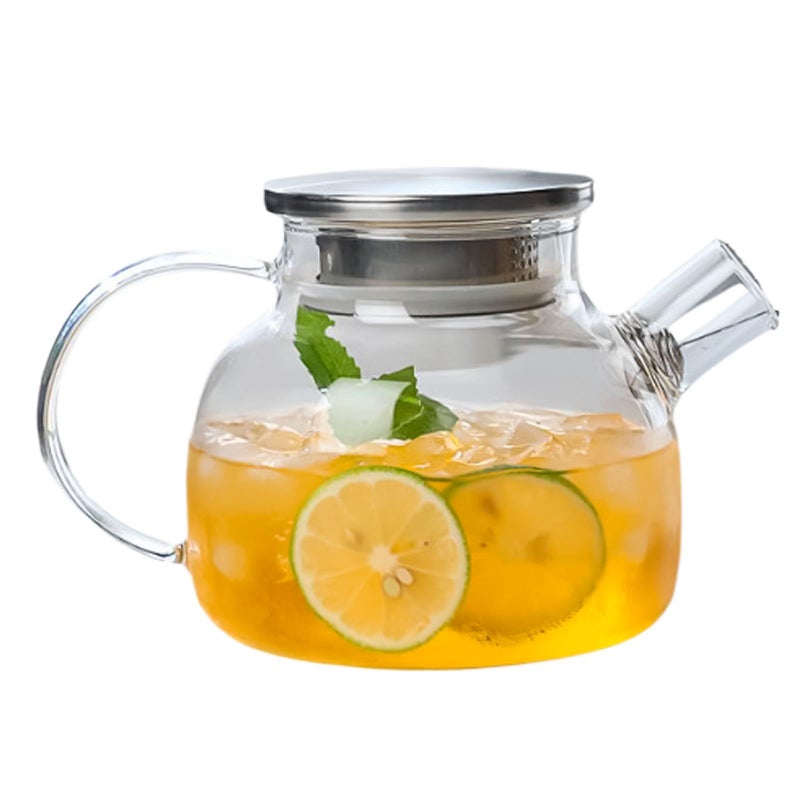131.1 Ounces Large Heat Resistant Glass Water Pitcher With Lid - Image 2