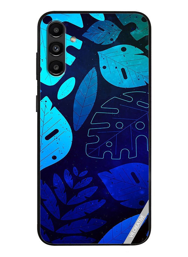 VR CREATIVE Protective Case Cover For Samsung Galaxy A13 5G Blue Tropical Leaves Design Multicolour - Image 1