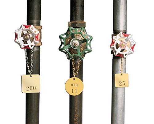 Brady بطاقات صمامات برادي الفارغة - بطاقات نحاسية دائرية، بقطر 1-1/2 بوصة، B-907 - 23210، 25 قطعة (عبوة من 1) - Image 4