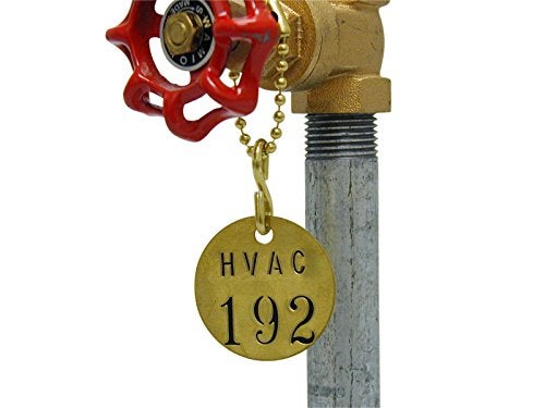 Brady بطاقات صمامات برادي الفارغة - بطاقات نحاسية دائرية، بقطر 1-1/2 بوصة، B-907 - 23210، 25 قطعة (عبوة من 1) - Image 3