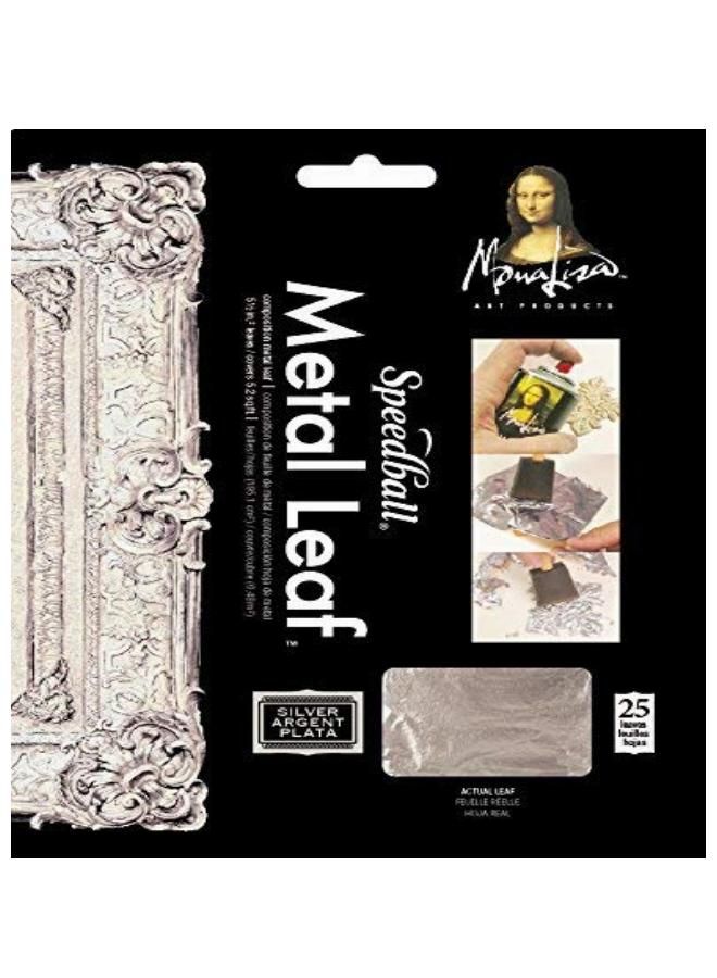 سبيد بول صفائح أوراق معدنية فضية 25 عبوة