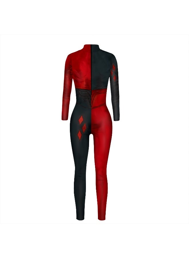 Halloween New Design 3d Stereoscopic Digital Printing Adult And Children Slimming Long-sleeved Cos Dress - Image 5