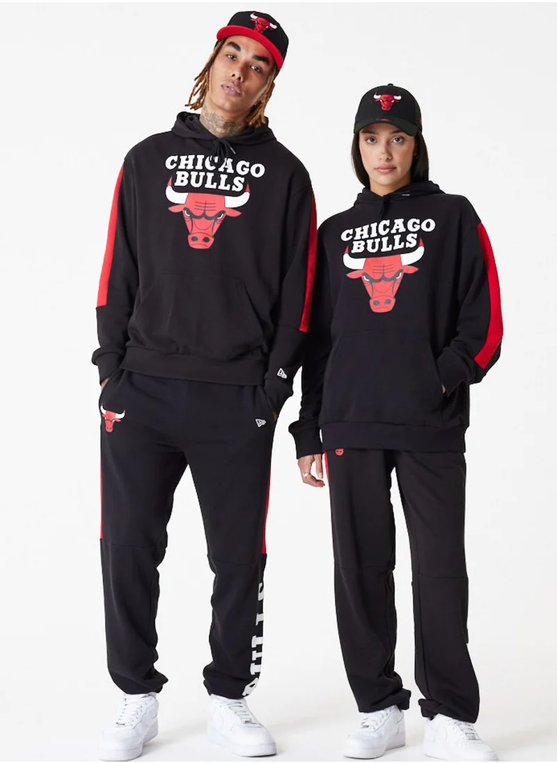 NEW ERA Chicago Bulls Colour Block Oversized Hoodie