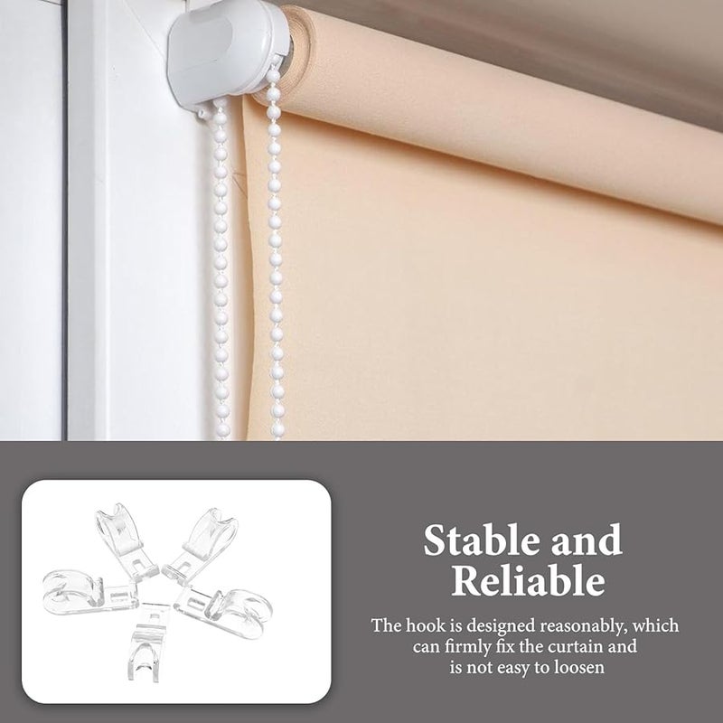 10 قطعة من حامل حبل الستائر على شكل حرف P الشفاف، بديل دليل سلسلة الأمان - Image 5