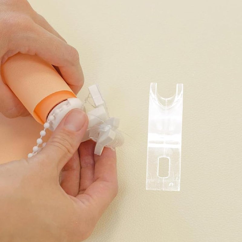 10 قطعة من حامل حبل الستائر على شكل حرف P الشفاف، بديل دليل سلسلة الأمان - Image 4