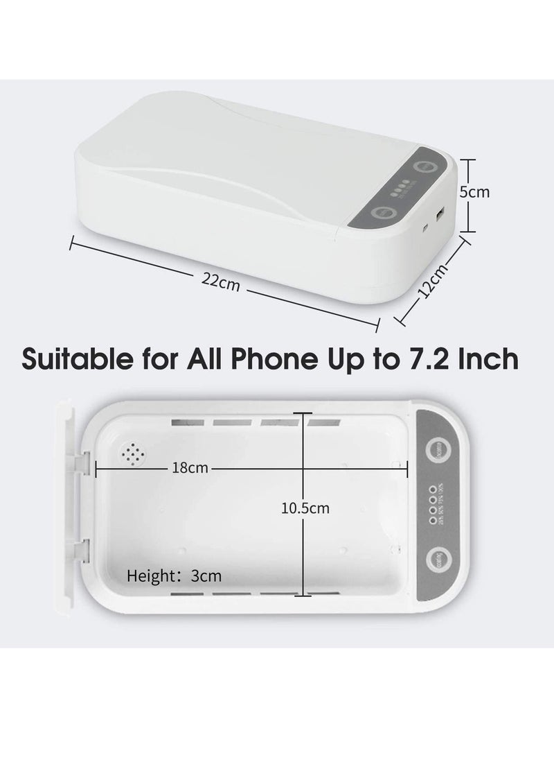 UV Sanitizer Phone Sanitizer, Portable Box with Aromatherapy Function, Multifunctional Ultraviolet Lamp, Disinfector for Mobile Samsung iPhone