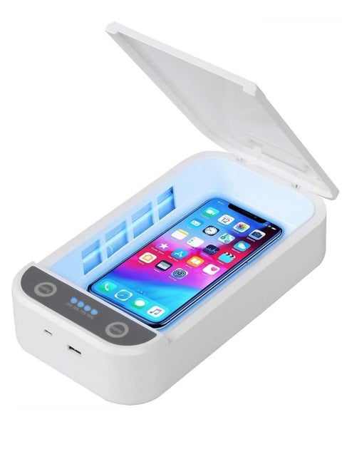 UV Sanitizer Phone Sanitizer, Portable Box with Aromatherapy Function, Multifunctional Ultraviolet Lamp, Disinfector for Mobile Samsung iPhone