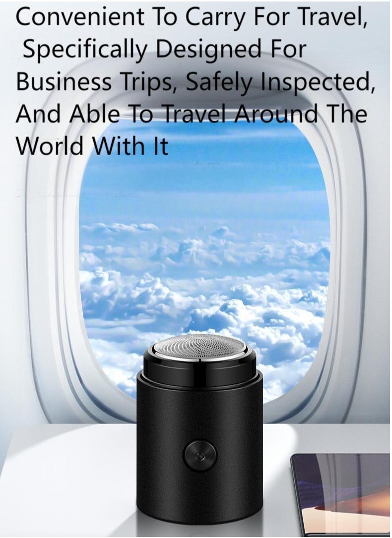 In Air Pocket Size Mini Portable Shaver Electric Razor Easy One Button Use Suitable For Home Car Travel  - Image 2