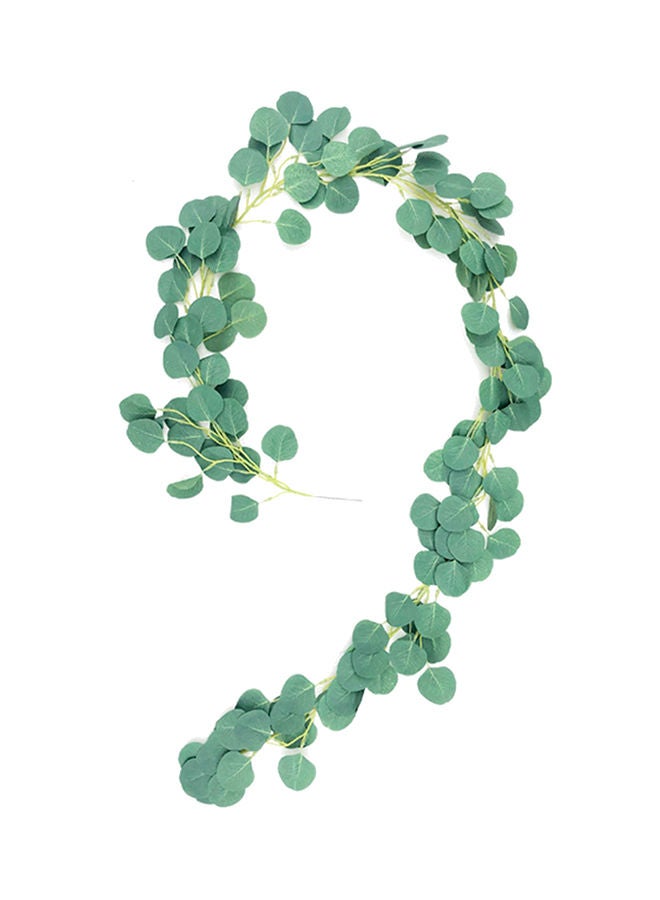 NIBEMINENT Natural Artificial Hanging Garland Autumn Leaves Green 35 x 4 35centimeter  - Image 1