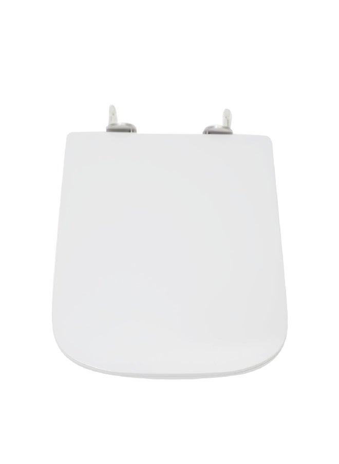 HONEYBEE High-Quality and Durable UF UBF Toilet Seat Cover White 480 x 73 x 415 cm LPU-004(SQUARE SHAPE)  - Image 3