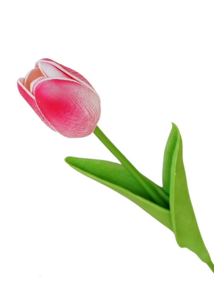 Artificial PU Tulip Bouquet - Real Touch Flowers for Home Wedding Party Decoration - Multi-Color Faux Tulips - Image 2