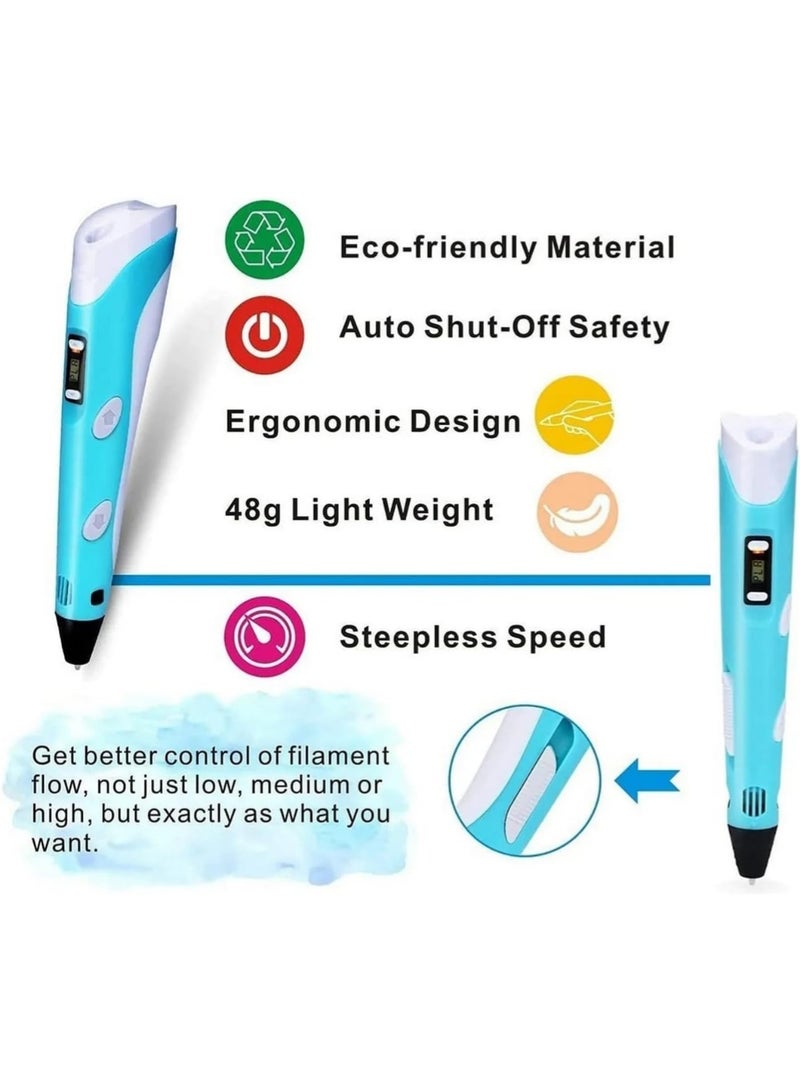 LIMOS 3D Drawing Pen with LCD Display - USB Powered 3D Printing Pen, 3D Pens for Kids, Creative Educational Gift - Image 4