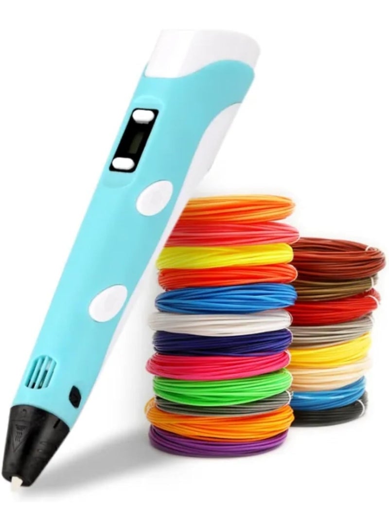 LIMOS 3D Drawing Pen with LCD Display - USB Powered 3D Printing Pen, 3D Pens for Kids, Creative Educational Gift - Image 1