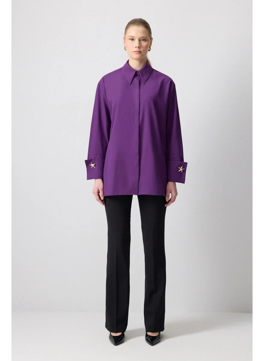 Touche Wide Cuff Poplin Shirt