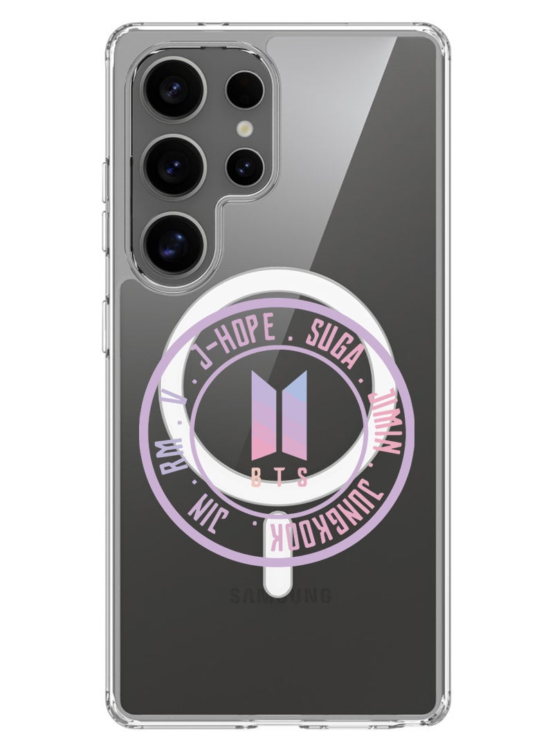 Theodor Magnetic Case for Samsung Galaxy S25 Ultra 6.9-inch Compatible with MagSafe Wireless Charging, Shockproof Phone Bumper Cover BTS sticker - Image 1