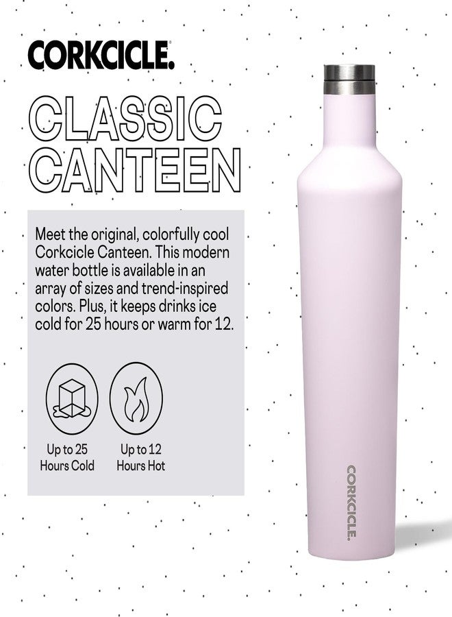 CORKCICLE قنينة كوركسيكل المعزولة، باودر باف، 25 أونصة - زجاجة ماء مناسبة لحامل الأكواب تبقي المشروبات باردة لمدة 25 ساعة، وساخنة لمدة 12 ساعة - Image 2
