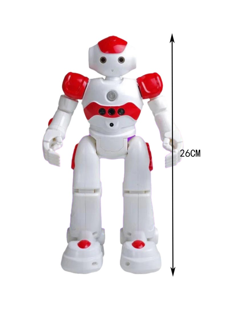 Red Alrock Kids Robot, Smart Gesture Sensor And Rechargeable Robot Toy For Kids, Can Walk, Slide, Turn, Sing, Dance, Talk And Teach Science  - Image 2