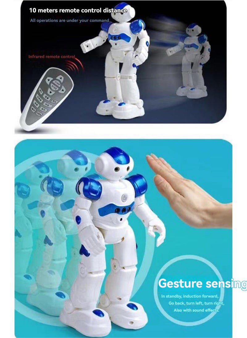 Red Alrock Kids Robot, Smart Gesture Sensor And Rechargeable Robot Toy For Kids, Can Walk, Slide, Turn, Sing, Dance, Talk And Teach Science  - Image 4