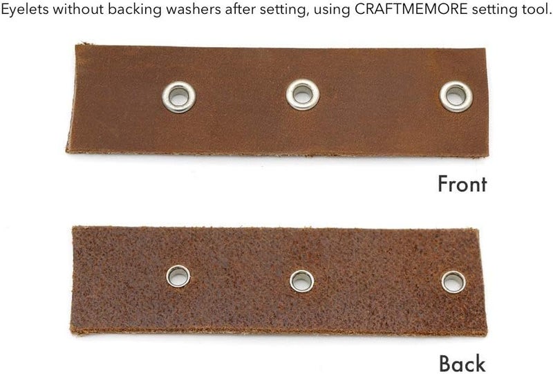 CRAFTMEMORE 2MM Hole 200PCS Tiny Grommets Eyelets Self Backing for Bead Cores, Clothes, Leather, Canvas (Gunmetal) - Image 5