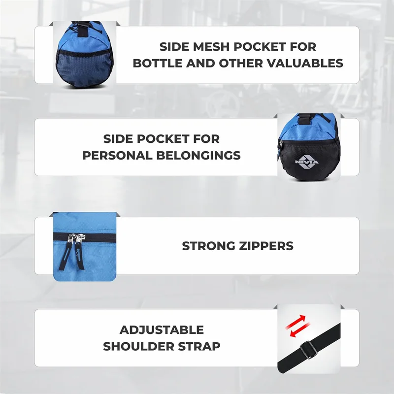 Nivia  Nivia Polyester Beast-3 Unisex Gym Bag  | Best Price UAE