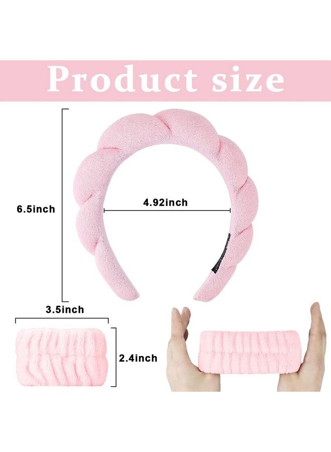 Black Sparrow Spa Headband Wristband for Women Girls Face Washing, Facial Skincare Headband Sunflower Sponge Makeup Hairband Wrist Washband Combo - Image 5