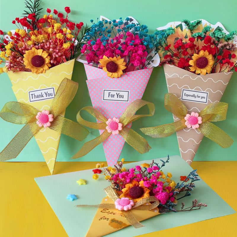 2022 New Children'S Homemade Three-Dimensional Greeting Card Handmade Diy Material Bag Teacher'S Day Mid-Autumn Festival Gift - Image 5