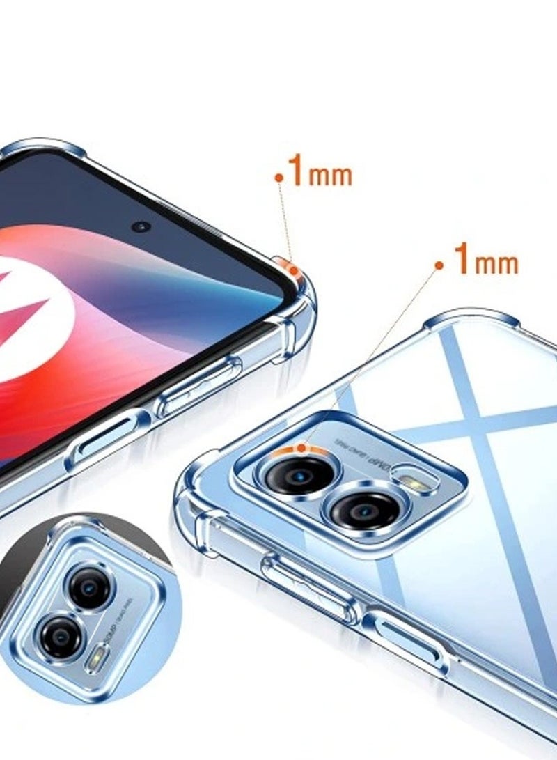 Techie Motorola Moto G24  TPU Bumper Corner Case with Camera Lens Protection Transparent Protective Back Cover - Image 4